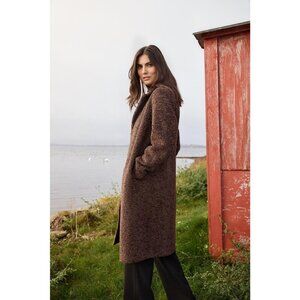 NWT SOYA CONCEPT MUKITE Chocolate Brown Teddy Jacket